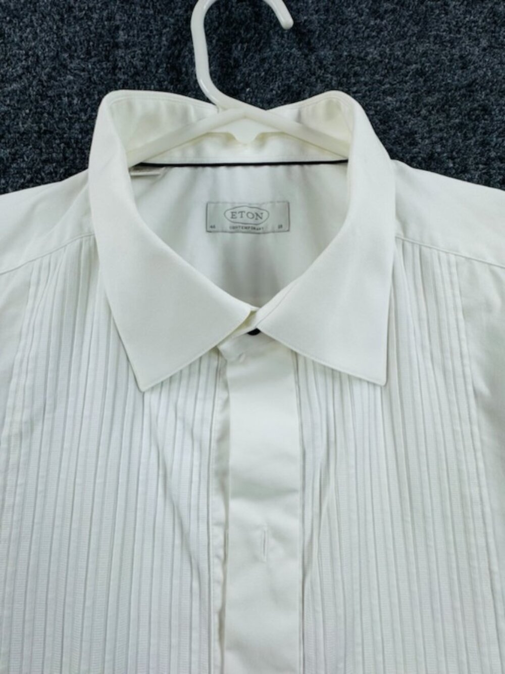 Eton Savoy 18 White Contemporary French Cuff Long Sleeve Formal Cotton Men